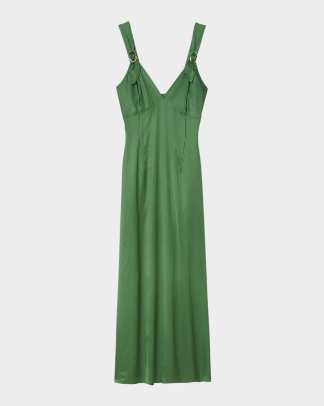 Cecile Buckle-Strap Midi Dress